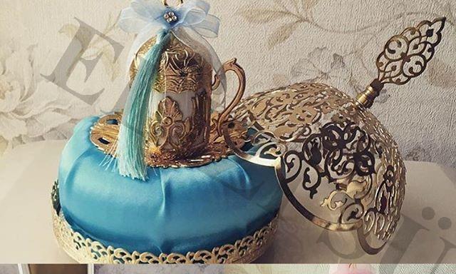 Saten Simitli Metal Damat Kahve Fincanı Şark Han Eminönü Elizi Süs